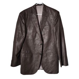 JACK VICTOR STUDIO 2‎ button brown blazer size 40L